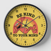 Horloge Rue Sésame | Elmo Soyez gentil avec votre esprit (Recto)