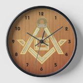 Horloge Ruée d'or masonique (Recto)