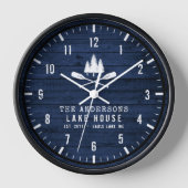 Horloge Rustic Lake House Boat (Recto)
