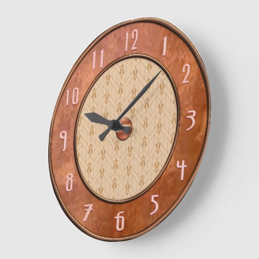 Horloge Rustique Art Déco Brown (Angle)