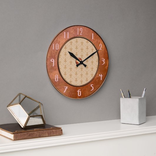 Horloge Rustique Art Déco Brown (Bureau)