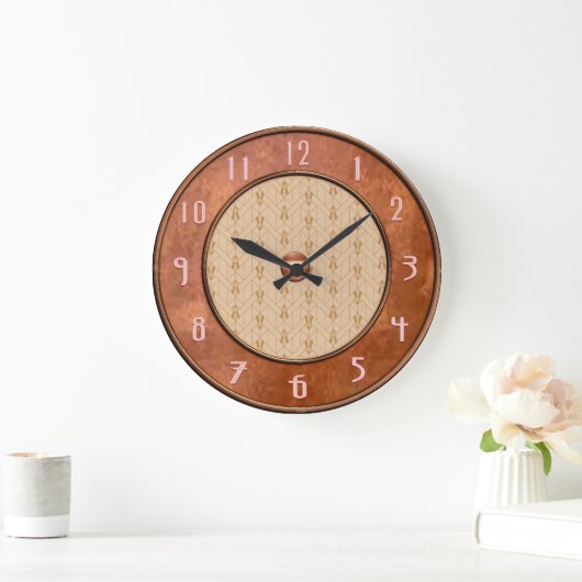 Horloge Rustique Art Déco Brown (Maison)