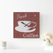 Horloge Rustique de café rouge (Maison)