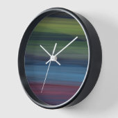 Horloge Rustique Élégant Multicolore Sarcelle Bois (Angle)
