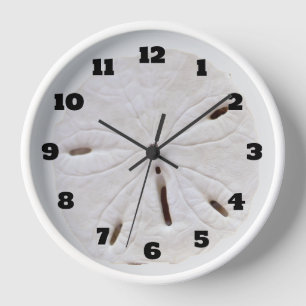 Horloge Sable Dollar Beach Seashells Beach Cadeau tendance