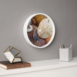 Horloge Sable Dollar Coquillages Plage Thème