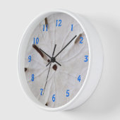 Horloge Sable Dollar Plage Côtière Blanc Grey tendance Cut (Angle)