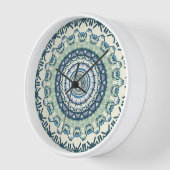 Horloge Sage Lavender Mandala (Angle)