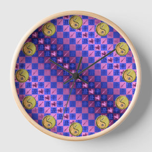 Horloge Sagittaire & Bœuf de Métal