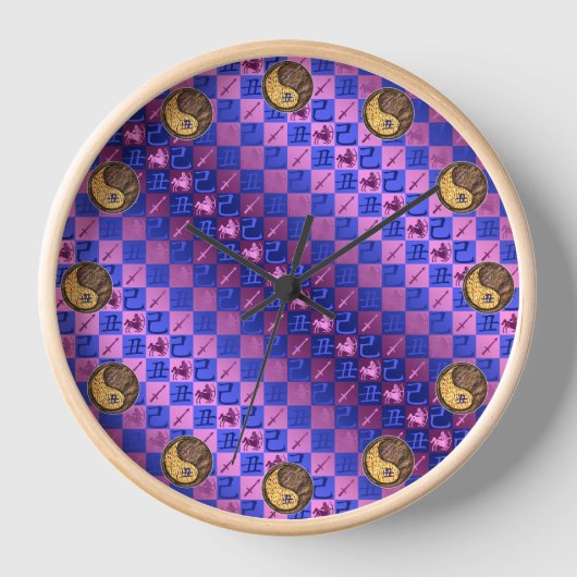 Horloge Sagittaire & Bœuf de Terre (Recto)