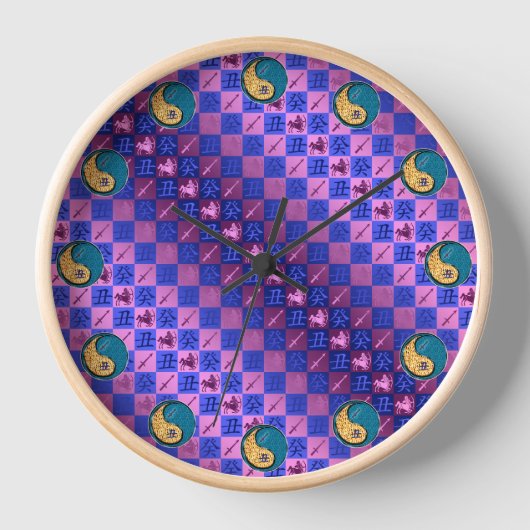 Horloge Sagittaire & Bœuf d'eau (Recto)