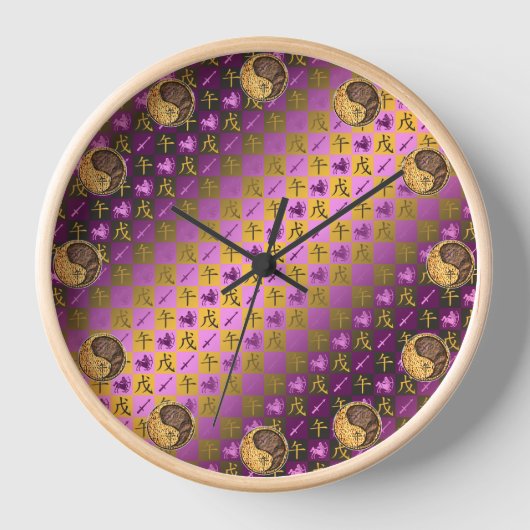 Horloge Sagittaire & Cheval de Terre (Recto)