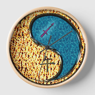 Horloge Sagittaire & Cheval d'eau