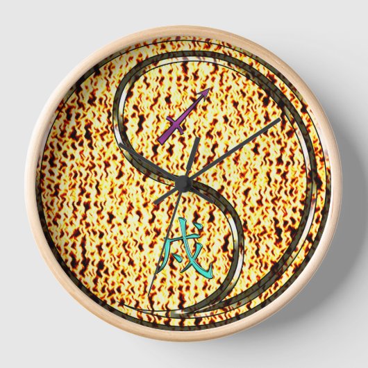 Horloge Sagittaire & Chien de Feu (Recto)