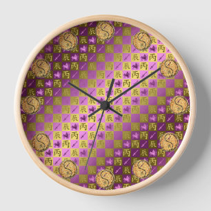 Horloge Sagittaire & Dragon de Feu