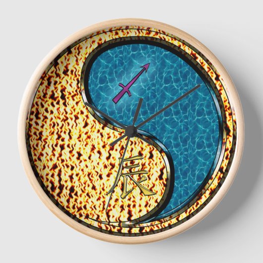 Horloge Sagittaire & Dragon d'Eau (Recto)