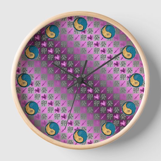 Horloge Sagittaire & Lapin d'Eau (Recto)