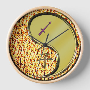Horloge Sagittaire & Rat de Métal