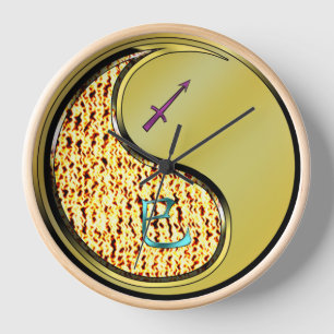 Horloge Sagittaire & Serpent de Métal