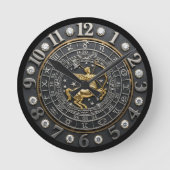 Horloge Sagittaire, signe zodiaque, pierres précie (Recto)