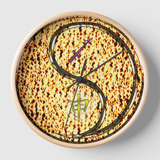 Horloge Sagittaire & Singe de Feu (Recto)