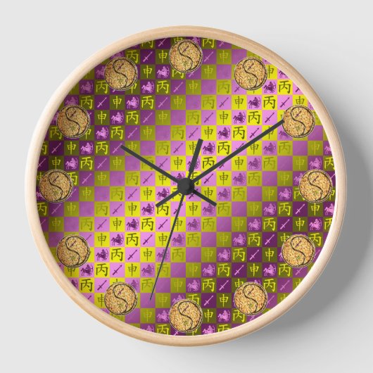 Horloge Sagittaire & Singe de Feu (Recto)