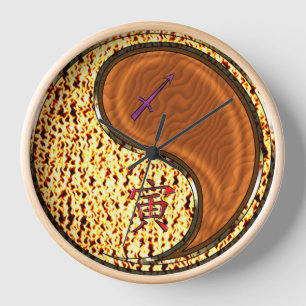 Horloge Sagittaire & Tigre de Bois