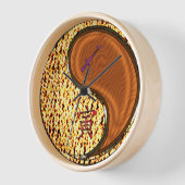 Horloge Sagittaire & Tigre de Bois (Angle)