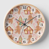 Horloge Saison Noël de pain d'épices (Recto)