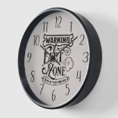 Horloge salle de bain amusante zone d'art (Angle)