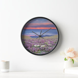 Horloge Sand Verbena et fleurs sauvages de Dune Primrose a
