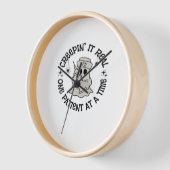 Horloge Santé Halloween, Le Creeping It Real Un Patient (Angle)