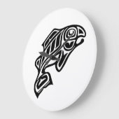 Horloge saumonée de conception (Angle)