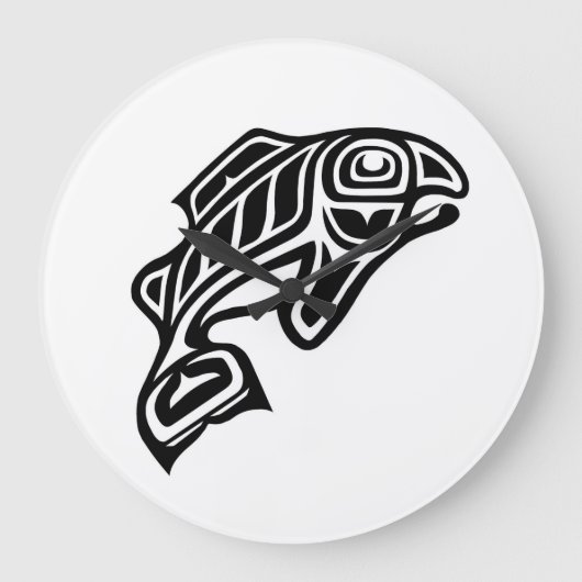 Horloge saumonée de conception (Recto)