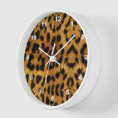 Horloge sauvage Safari animal guépard empreinte de léopard (Angle)
