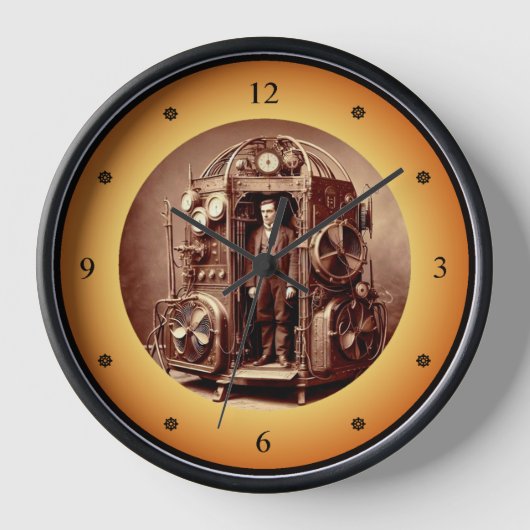 Horloge Scientifique victorien ~ Machine à temps Steampunk (Recto)