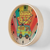 Horloge Scooby-Doo | "Où Es-Tu ?" Retro Cartoon Van (Angle)