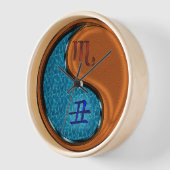 Horloge Scorpion & Bœuf de Bois (Angle)