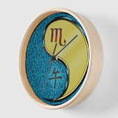 Horloge Scorpion & Cheval de Métal (Angle)