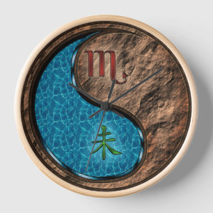 Horloge Scorpion & Chèvre de Terre