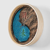 Horloge Scorpion & Chèvre de Terre (Angle)
