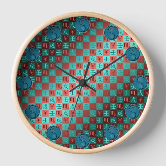 Horloge Scorpion & Chien d'Eau (Recto)
