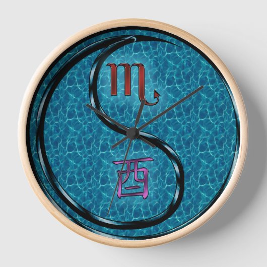 Horloge Scorpion & Coq d'Eau (Recto)