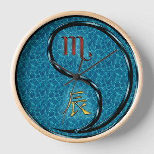 Horloge Scorpion & Dragon d'eau
