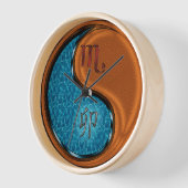 Horloge Scorpion & Lapin de Bois (Angle)
