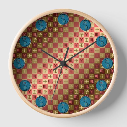Horloge Scorpion & Rat d'eau (Recto)