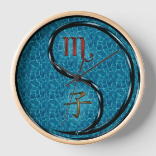 Horloge Scorpion & Rat d'eau