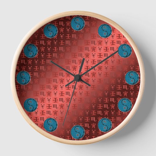 Horloge Scorpion & Tigre d'eau (Recto)