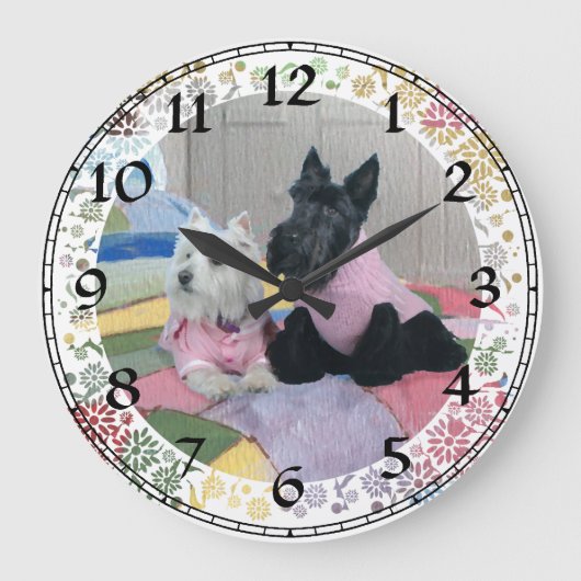 Horloge Scottie & Westie (Recto)