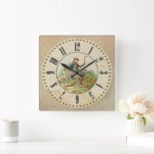 Horloge scottish deerhound Chicorée (Maison)